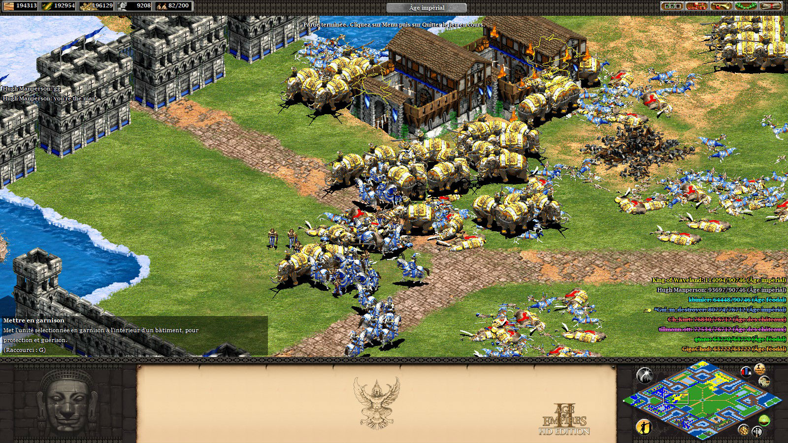 Age of Empires II HD CBA partie multijoueur 