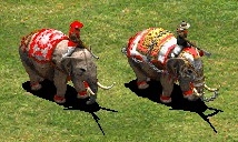 léphant de combat et éléphant de combat d`élite Age of Empires II HD Rise of the Rajas