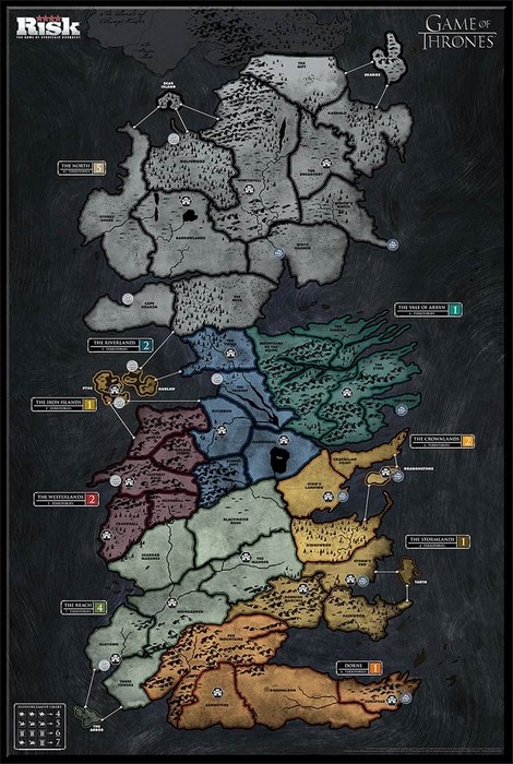 Westeros - carte grande taille